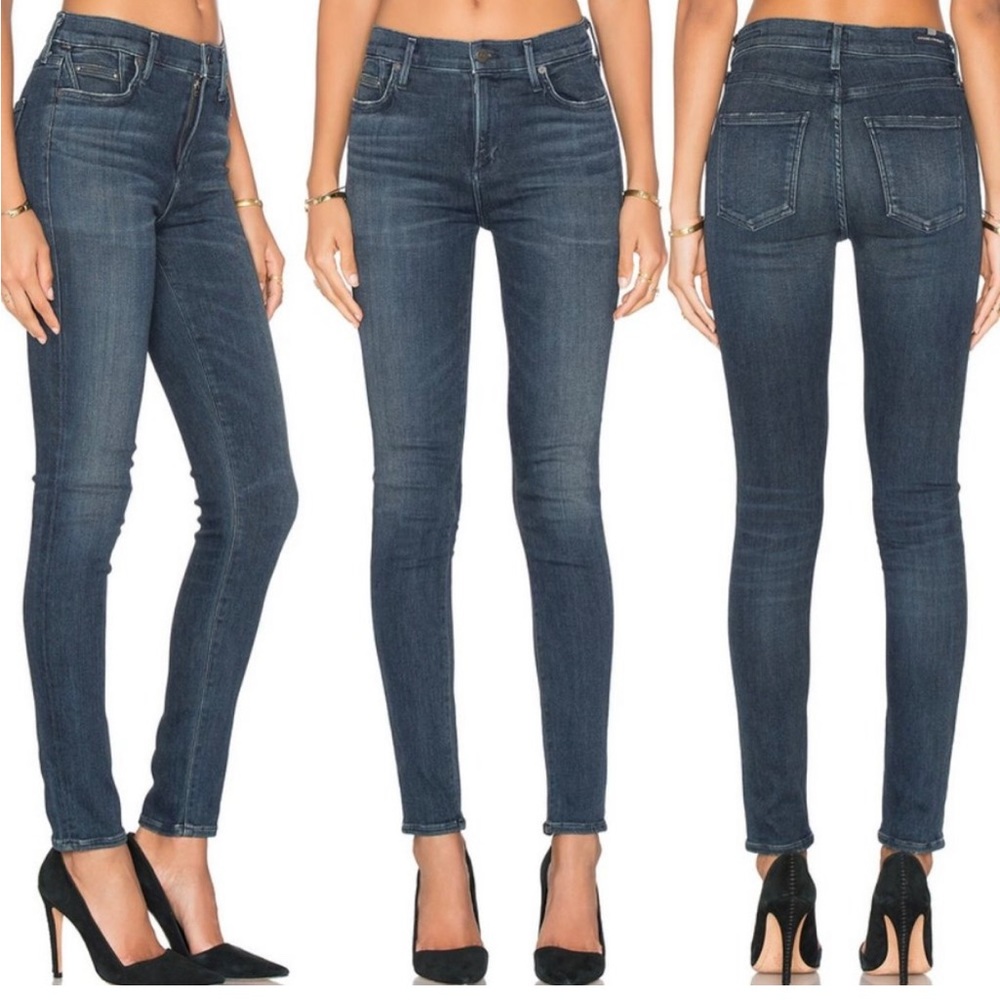 Citizens of Humanity - Rocket High Rise - stretchy blue jeans